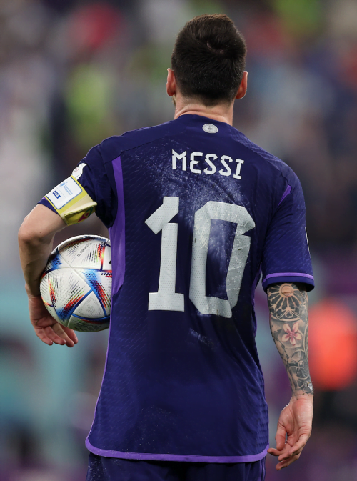Argentina Away Visitante 2022 Parche FIFA WCup22 Lionel Messi #10
