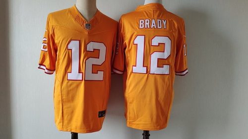 Tampa Bay Buccaneers orange Jersey Brady #12