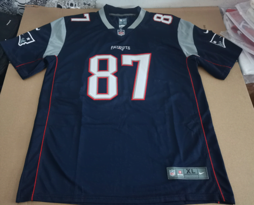 New England Patriots Blue Jersey Gronkowski #87
