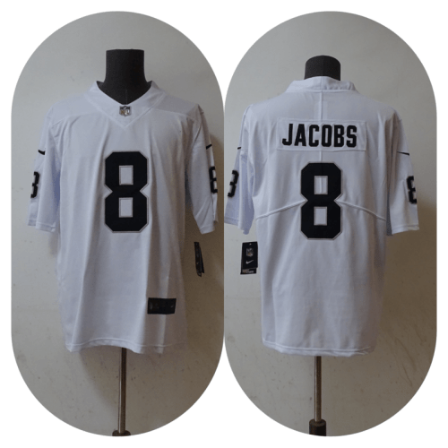 Las Vegas Raiders White Jersey Jacobs #8