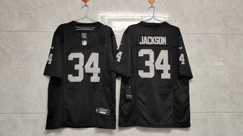 Las Vegas Raiders Black Jersey Jackson #34
