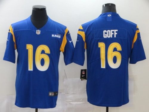 Los Angeles Rams Blue-Yellow Jersey Goff #16
