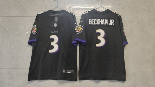 Baltimore Ravens Black Jersey Beckham Jr. #3