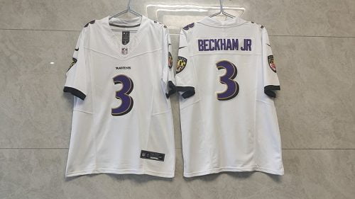 Baltimore Ravens White Jersey Beckham Jr. #3