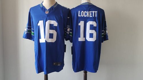 Seattle Seahawks Blue Jersey Lockett #16