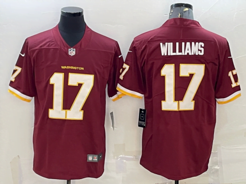 Washington Commanders RedSkins Red-White Jersey Williams #17