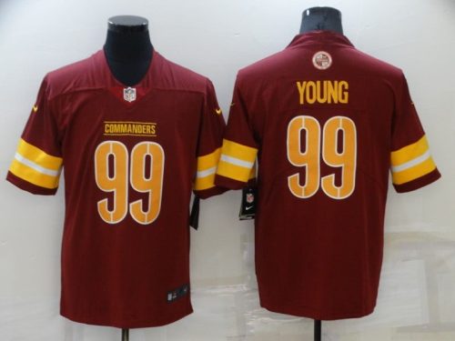 Washington Commanders RedSkins Red-Yellow Jersey Young #99