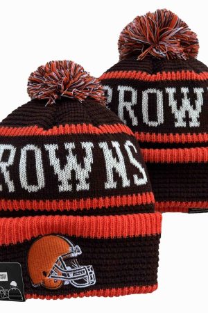 Cleveland Browns Beanie brown red