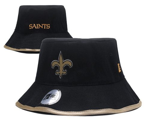New Orleans Saints Bucket Hat Black Golden