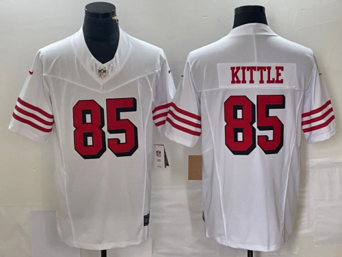 San Francisco 49ers Away Throwback Jersey Kittle #85