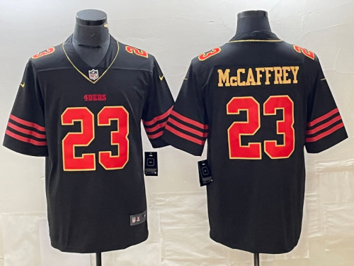 San Francisco 49ers Alt Black Golden 2015-2016 Mc Caffrey #23