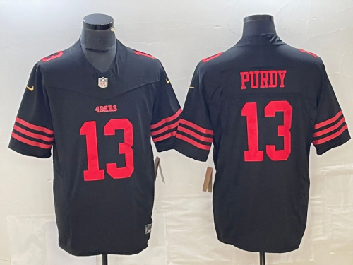 San Francisco 49ers Alt Black 2015-2016 Jersey Purdy #13