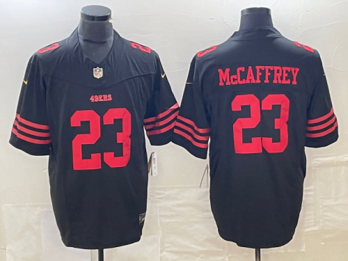 San Francisco 49ers Alt Black 2015-2016 Jersey Mc Caffrey #23